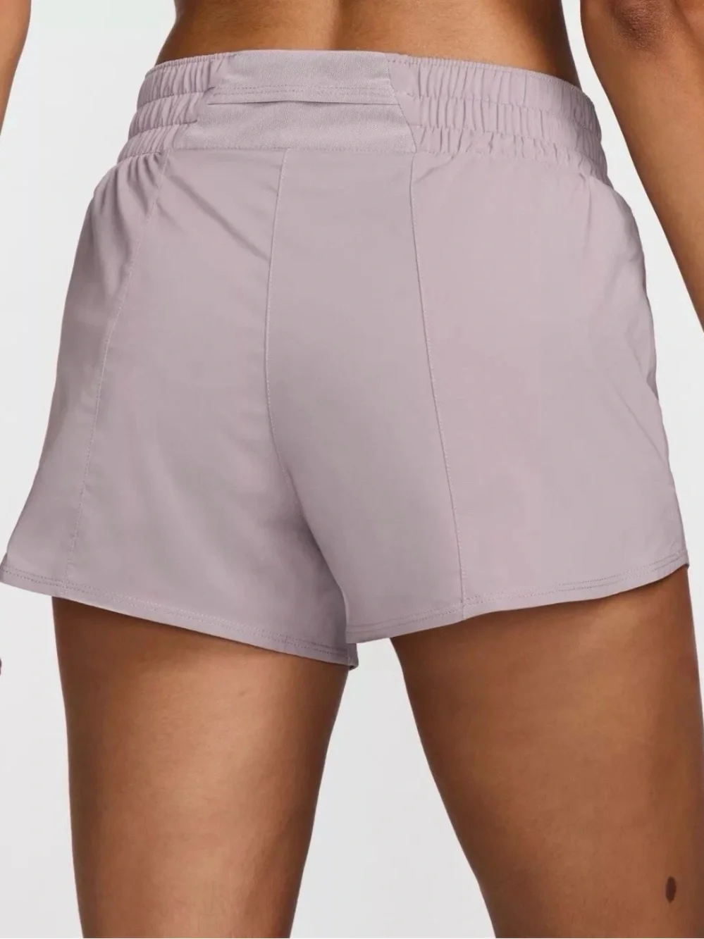Nike Dri-Fit Mid Rise 3 Inch Brief Lined Shorts Platinum Violet
